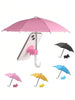 2pcs/Set Phone Sun Umbrella, Phone Anti-UV Sun Shade - Adjustable Cute Stand With Suction Cup, Outdoor Phone Sun Shade, Outdoor Anti-Glare Phone Stand Sun Visor, Travel Essential
