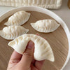4pcs Creative Cute Simulated Dumpling Squishy Gifts, Stress Relief Fidget Toys, Festive And Party Supplies, Party Favors, Desk Decor, Suitable As Gifts, Party Giveaways, Bag Charms, Birthday Presents, Aesthetic
